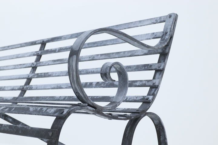 original handmade metal galvanised seat locally made yorkshire 