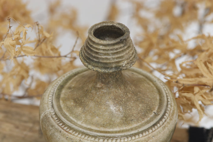 Antique East Asian Hand-carved Pot