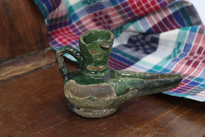 Antique European Glazed Handmade pot