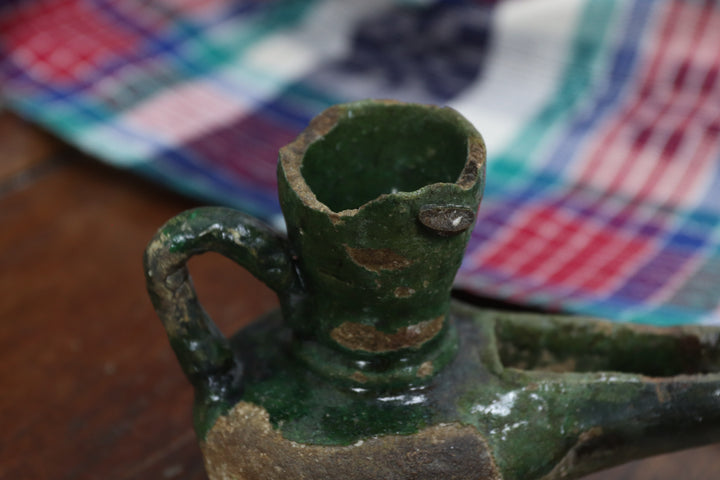 Antique European Glazed Handmade pot