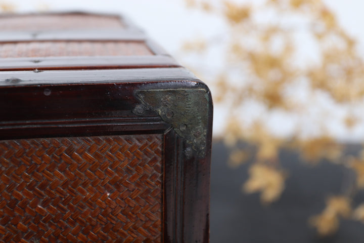 Antique Asian Dark Handled Container