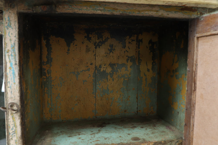 Antique Multicoloured Handmade Oriental Cabinet