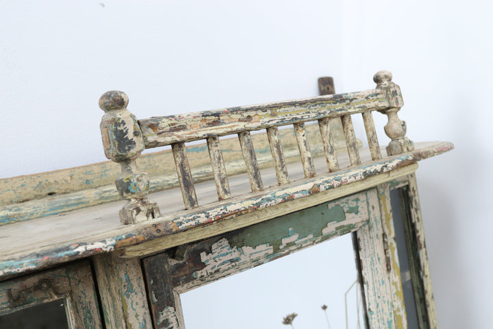 Antique Multicoloured Handmade Oriental Cabinet