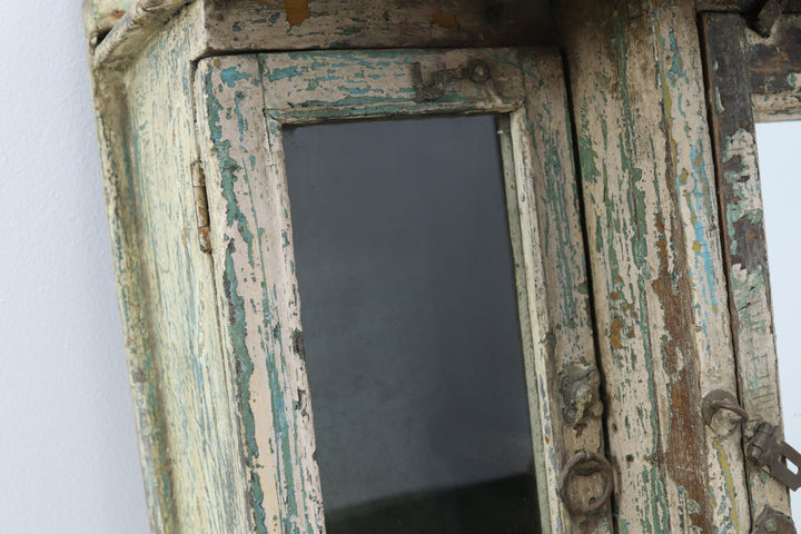 Antique Multicoloured Handmade Oriental Cabinet