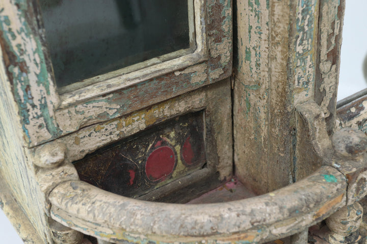 Antique Multicoloured Handmade Oriental Cabinet