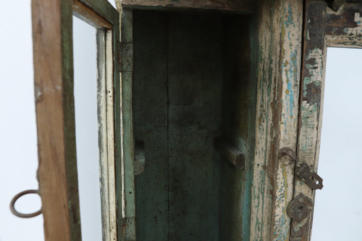 Antique Multicoloured Handmade Oriental Cabinet
