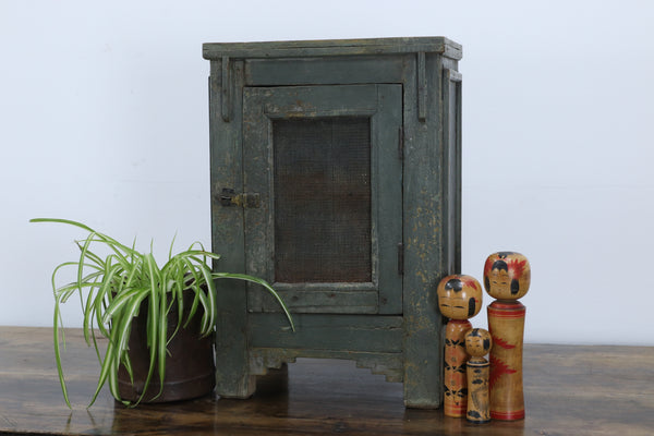 20th Century Indian Hand-painted Teak Storage Cupboard