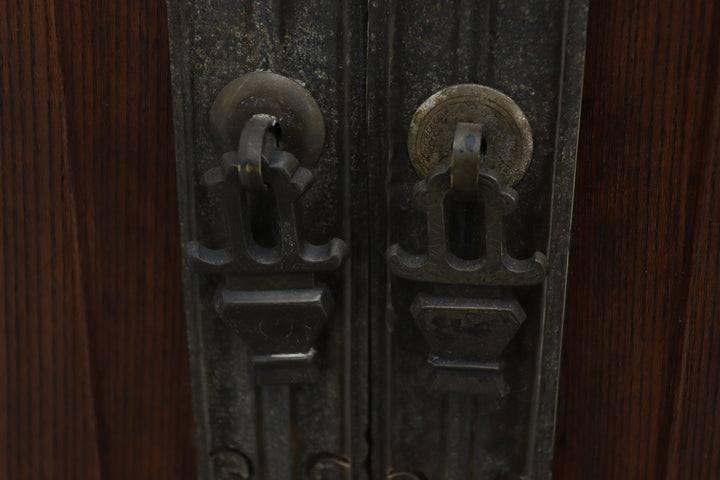 Vintage Wooden Oriental Cupboard Doors