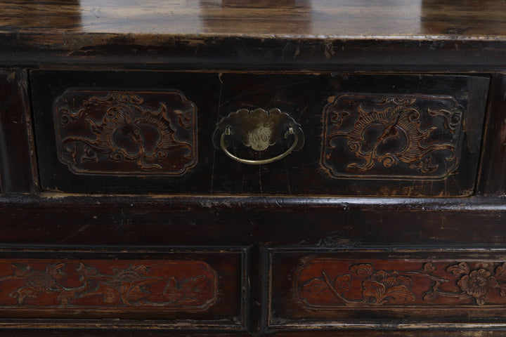 Vintage Oriental Hand-carved Altar Table