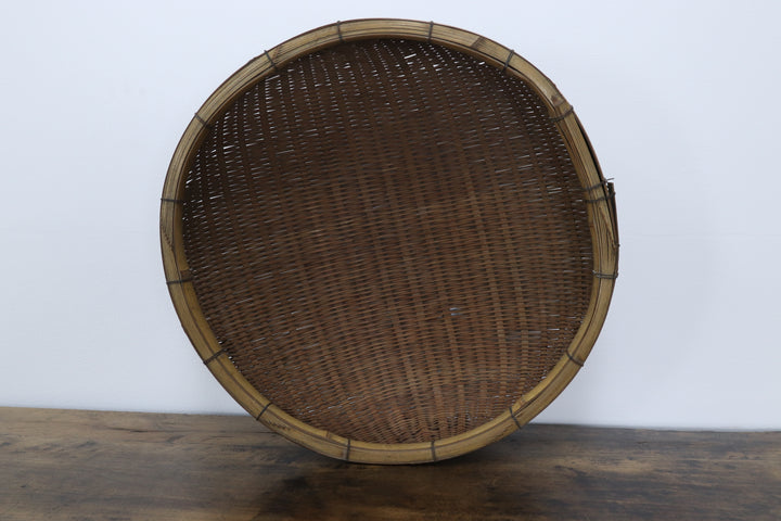 Antique Bamboo Oriental Basket