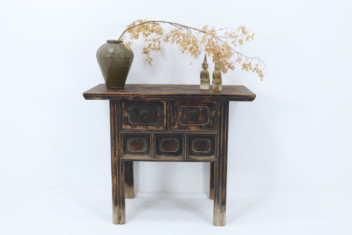 Antique chinese wine table elm