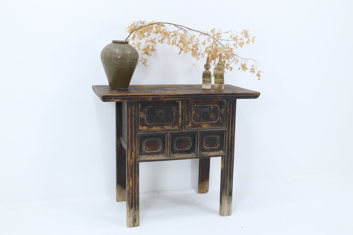 Antique chinese wine table elm