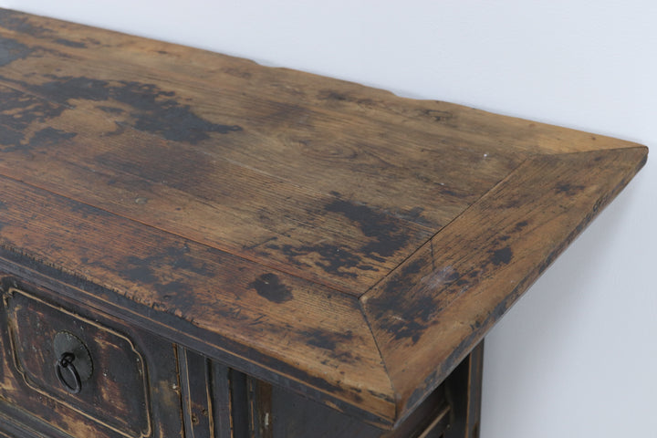 Antique chinese wine table elm