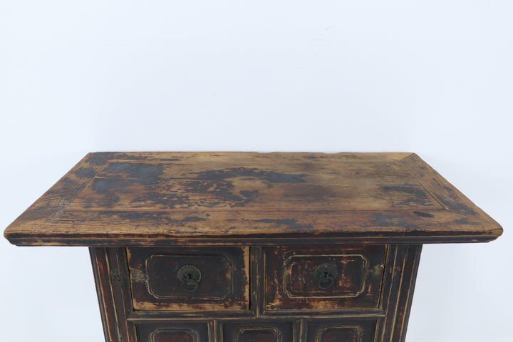 Antique chinese wine table elm