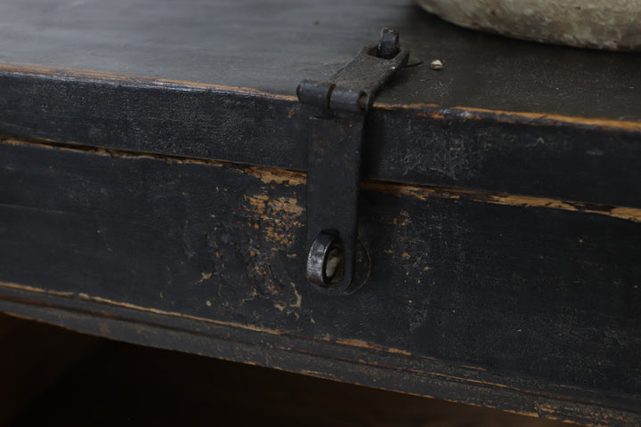 Vintage handmade chinese grain storage cupboard 