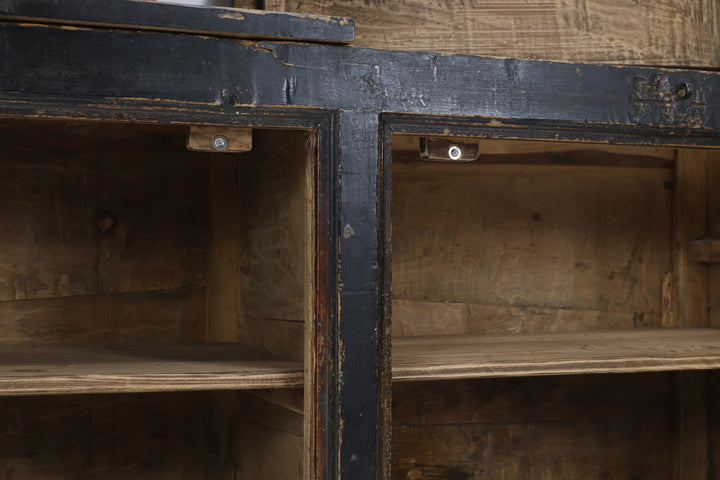 Vintage handmade chinese grain storage cupboard 