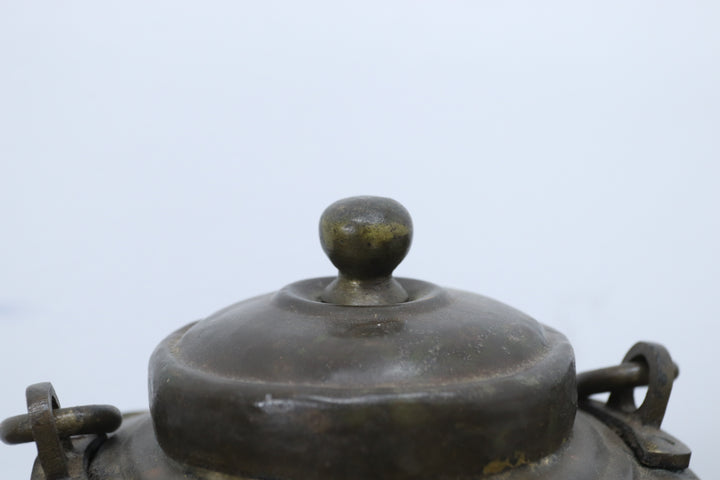 Vintage Oriental Metal Storage Tin