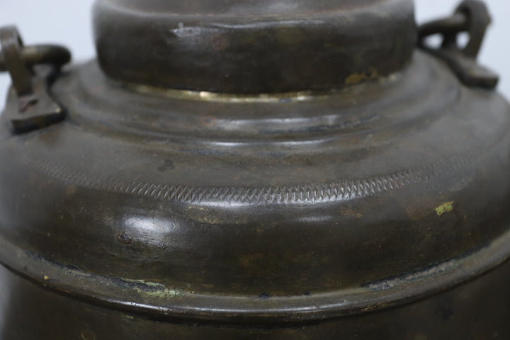 Vintage Oriental Metal Storage Tin