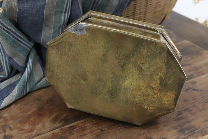 1880s handmade indian brass spice box