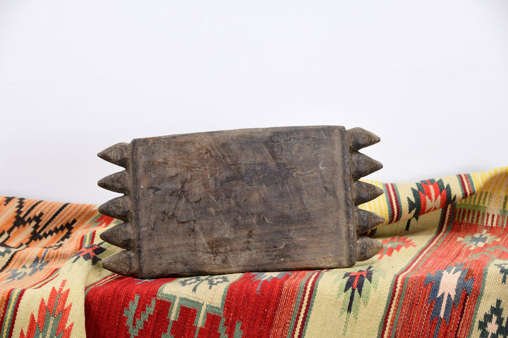 Vintage hand carved wooden table from nagaland 