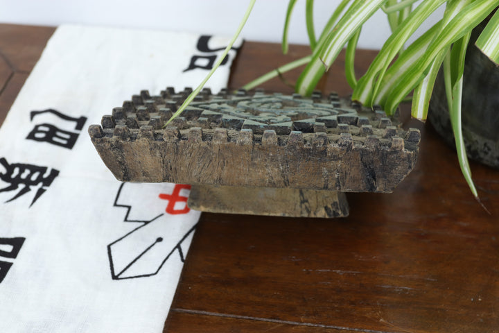 Vintage Oriental Wooden Printing Block