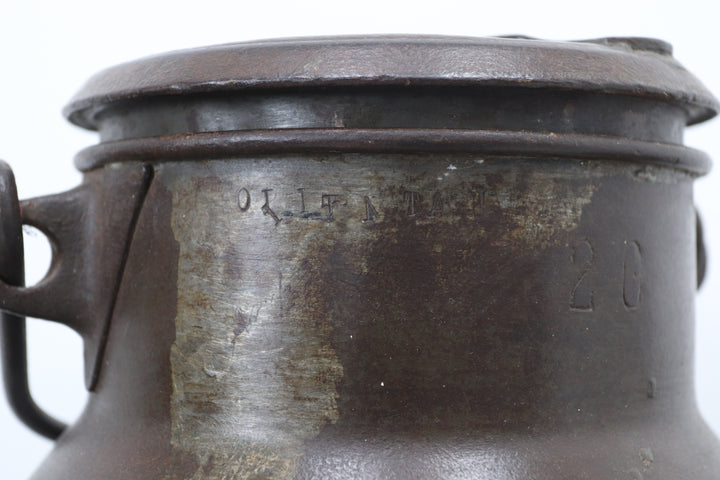 Vintage Oriental Metal Storage Tin