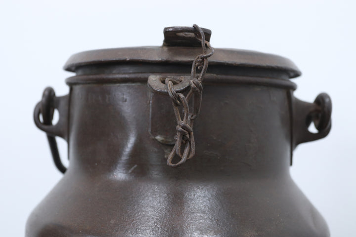 Vintage Oriental Metal Storage Tin