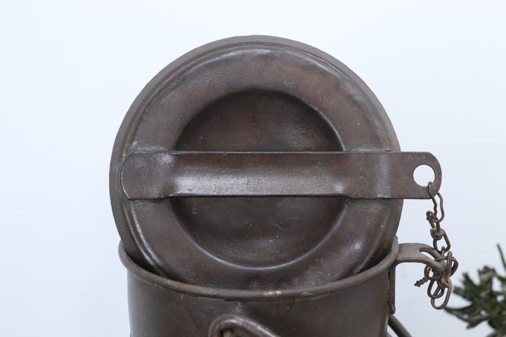 Vintage Oriental Metal Storage Tin