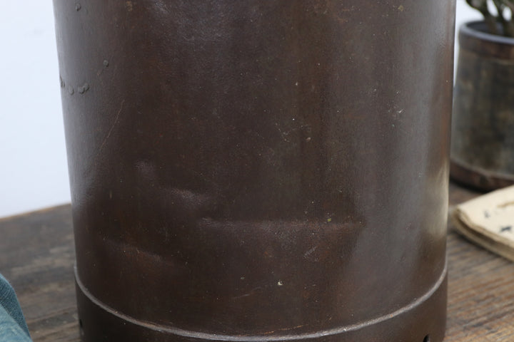 Vintage Oriental Metal Storage Tin