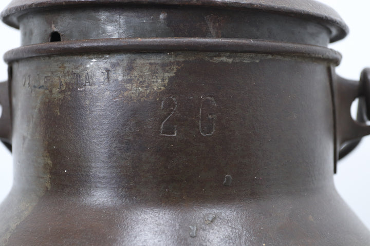 Vintage Oriental Metal Storage Tin