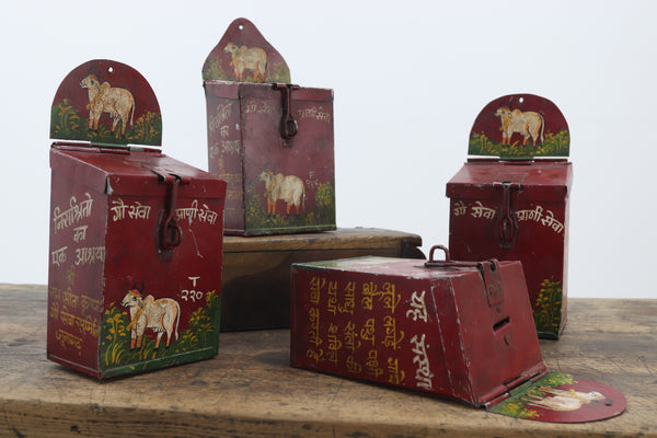 Vintage asian money boxes