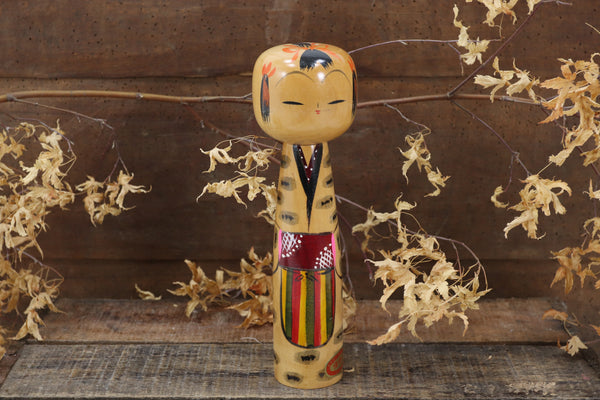 Wooden Asian Hand-painted Figure