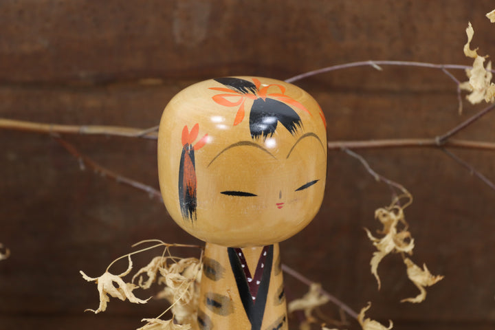 Wooden Asian Hand-painted Figure
