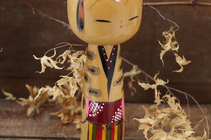 Wooden Asian Hand-painted Figure