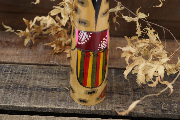 Wooden Asian Hand-painted Figure