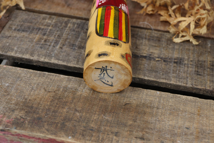 Wooden Asian Hand-painted Figure