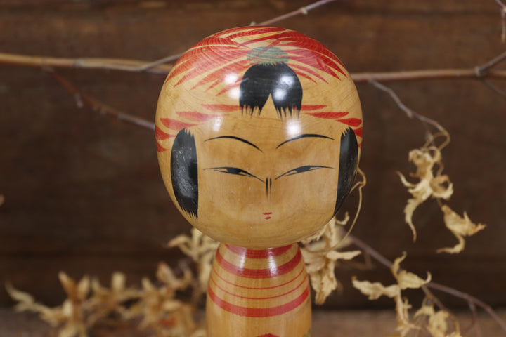 Wooden Asian Hand-painted Figure