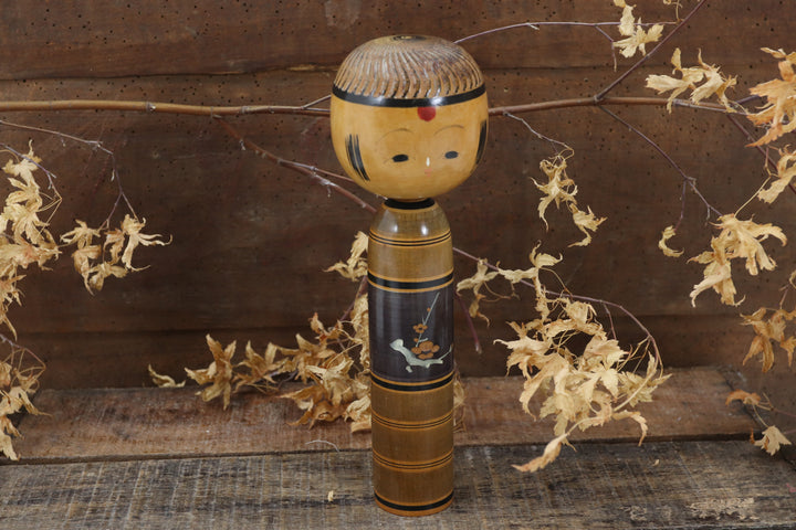 Wooden Asian Hand-painted Figure