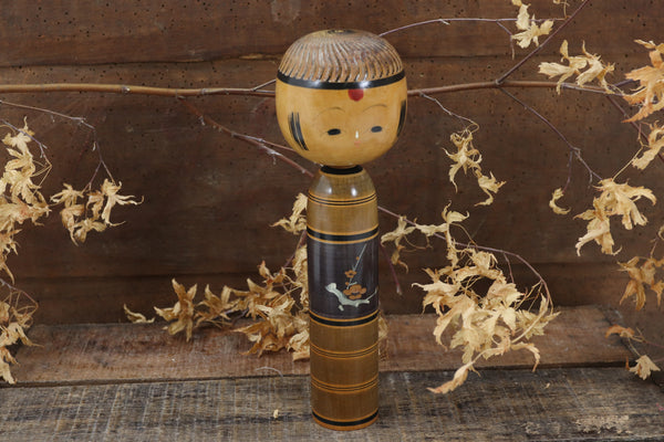 Wooden Asian Hand-painted Figure