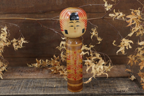 Wooden Asian Hand-painted Figure