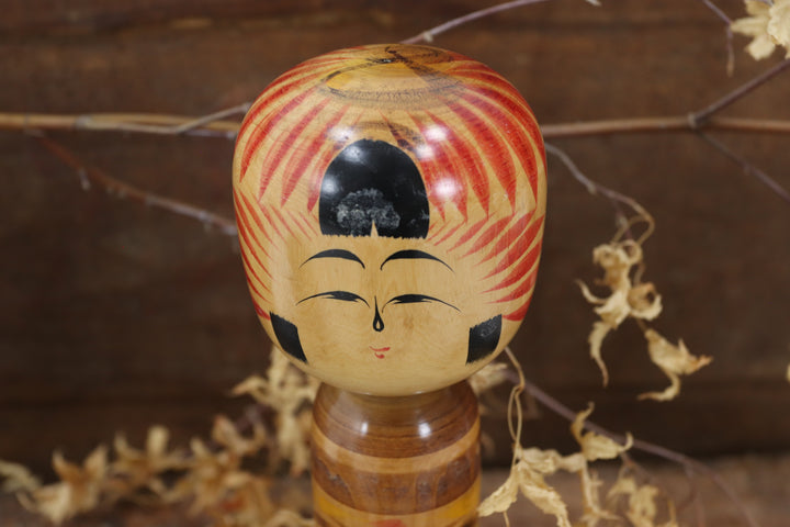 Wooden Asian Hand-painted Figure