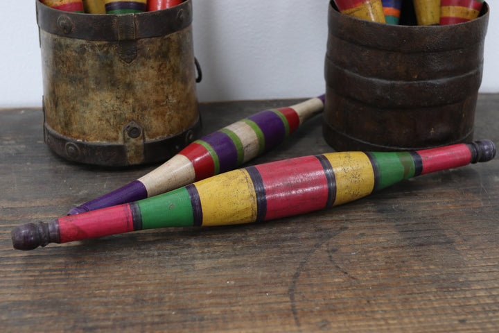 Vintage handmade asian  kitchen tools rolling pins 