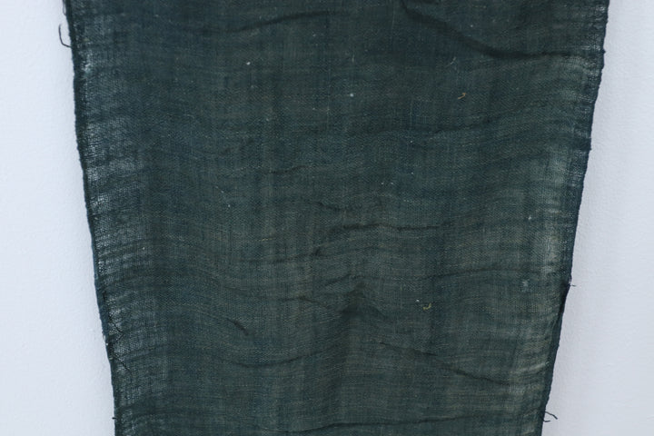 Antique Asian Emerald Blue Thin Fabric