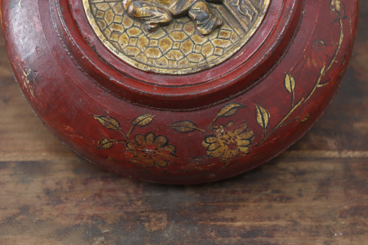 Antique Red Asian Box