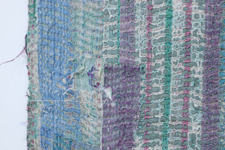 Antique Asian Large Polychromed Blanket