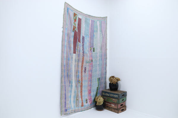 Antique Oriental Large Blanket 
