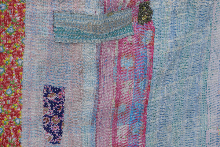 Antique Oriental Large Blanket 