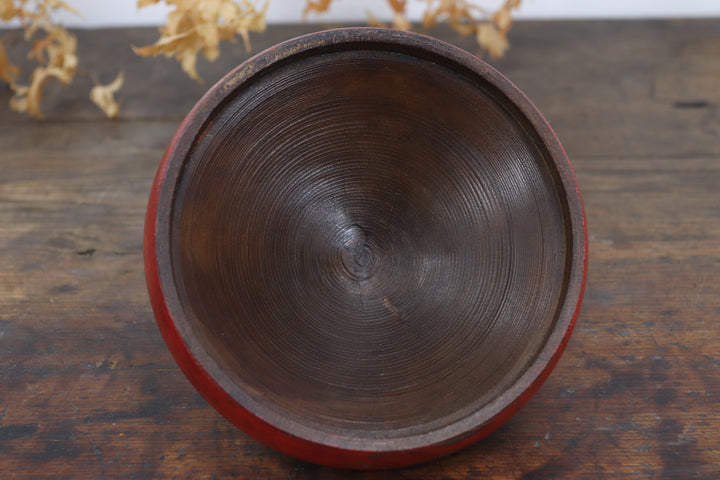 Antique Scarlett Oriental Container