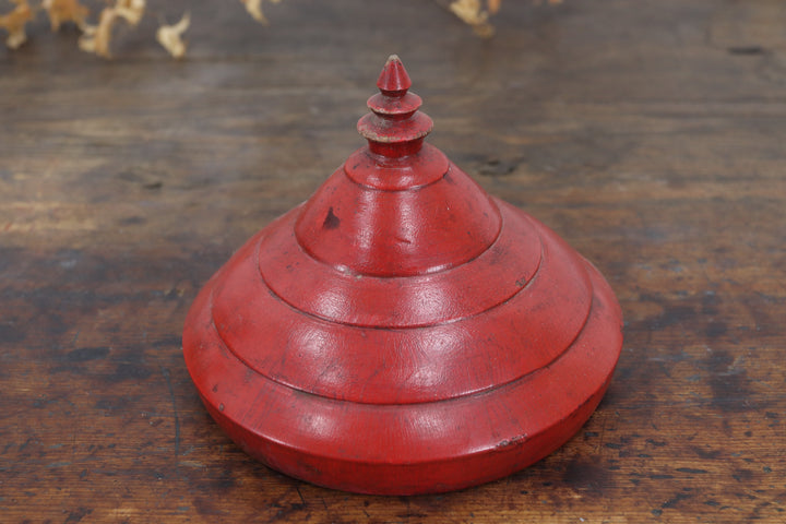 Antique Scarlett Oriental Container