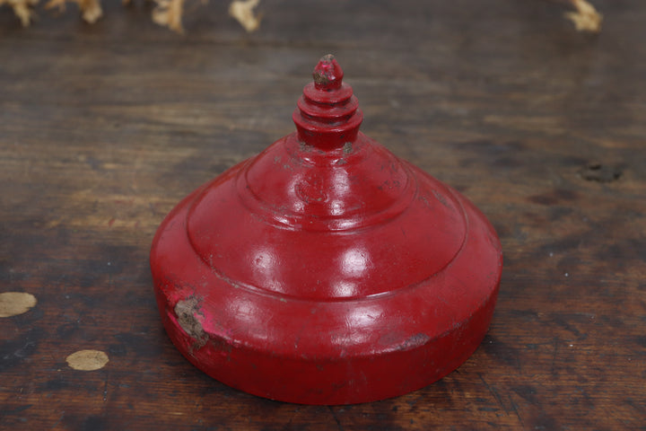 Antique Scarlett Oriental Container